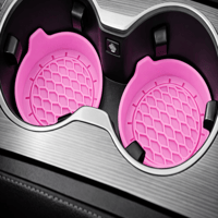 قاعدة أكواب للسيارة من السيليكون الفاخر - مانعة لل...