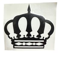 ملصق سيارات تاج ملكي فينيل عالي الجودة 6*6 سم