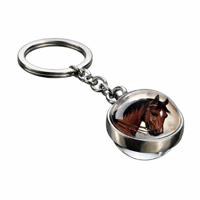 ميدالية مفاتيح شكل حصان فاخرة