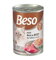 بيسو معلبات طعام للقطط بنكهة اللحم البقري 400g