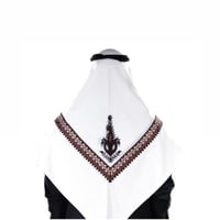 غترة بروجية شتوي بيج مطرز 3