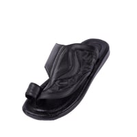 حذاء كعب وسط لون أسود