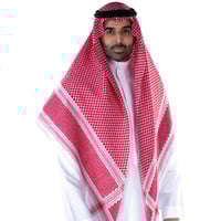 شماغ بروجيه رجالي احمر شلش فيجن