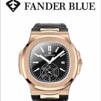 ساعة فندر بلو جلد