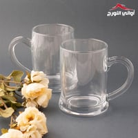 كوب زجاجي شفاف