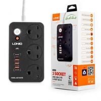 توصيلة كهربائية LDNIO مقاومة للحريق بثلاثة مقابس و...