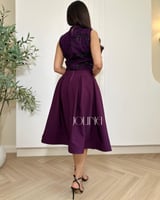 طقم موف مطرز بالترتر