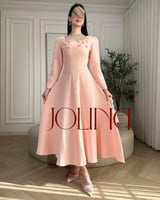 فستان بنكي اكمام طويلة