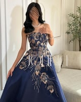 فستان سهرة كحلي