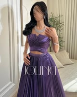 فستان قطعتين بنفسجي