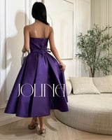 فستان موف سهرة ميدي