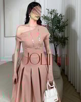 فستان ناعم ميدي