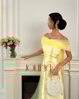 فستان سهرة اصفر