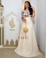 فستان بيج بتطريز رمضاني