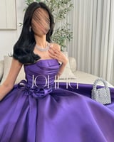 فستان موف سهرة ميدي