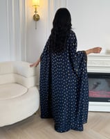 جلابية كحلي قطعتين