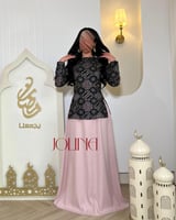 فستان رمضاني بنكي قطعتين