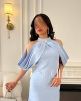 فستان سماوي ناعم