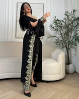 جمب سوت قطعتين اسود