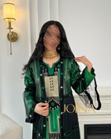 جلابية قطعتين لون اخضر