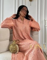 جلابيه وردية