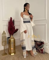 جلابية مطرزة قطعتين