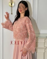 طقم وردي قطعتين