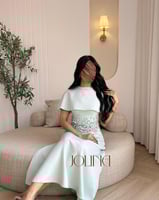 فستان تيفاني بكاب كريستالات ناعمة