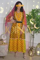 جلابيه شالكي اصفر