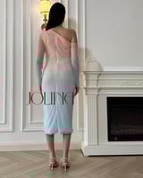 فستان بنكي بتدرج سماوي