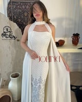 جلابية بيضاء قطعتين