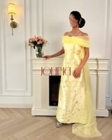 فستان سهرة اصفر