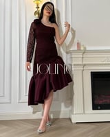 فستان عنابي