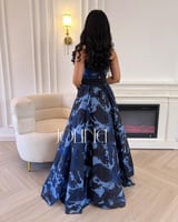 فستان سهرة تدرجات الكحلي