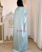 جلابيه تيفاني واسعه بتطريز كريستال