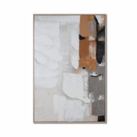 لوحة حائط يدوي برواز خشبي ظاهر 120*80سم