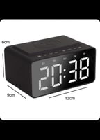 ساعة ديجتال متعدة الاستخدام لون اسود صغير