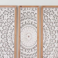 لوحة ديكور خشبية حفر من 3 قطع