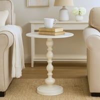 طاولة فيينا الجانبية - لون أبيض