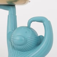 اكسسوار ضيافة أزرق فاتح - حامل ذهبي