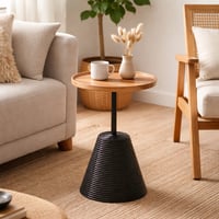 طاولة خدمة خشب بقواعد خزف