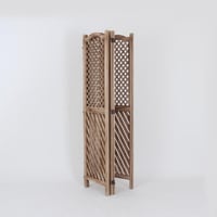 بارتشن خشب مفرغ - لون بيج - 4 قطع