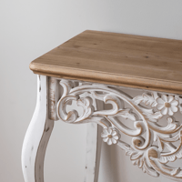 كونسول بوهيمي من الخشب تشطيب ريفي