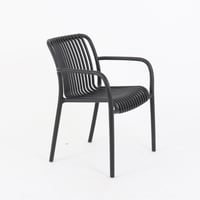 طقم خارجي 3 قطع صلب مفرغ - لون أسود