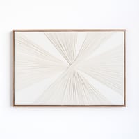 لوحة جدارية - خطوط قماش - لون بيج