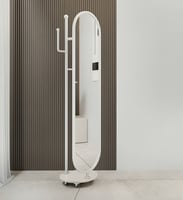 استاند شماعة ملابس - مرايا طويلة بيضاء