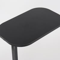 طاولة خدمة سطح خشب سوداء