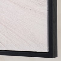 لوحة قماش - إطار خشي أسود - تصميم تجريدي متداخل