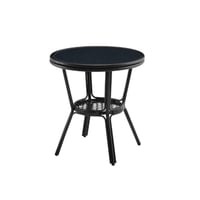 طاولة جانبية دائرية أنيقة، مثالية للحديقة أو السطح...