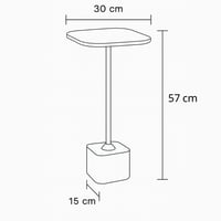 طاولة جانبية رخامية بقاعدة ذهبية أنيقة وعصرية.